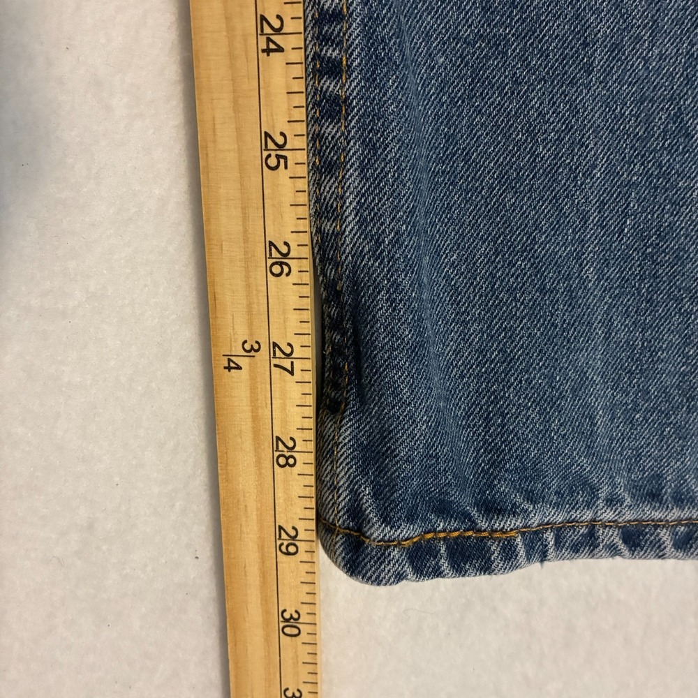 Vtg Y2K Levis 505 Jeans Mens Size 32x29 Straight Fit Denim Preppy Work Pants - Picture 8 of 9